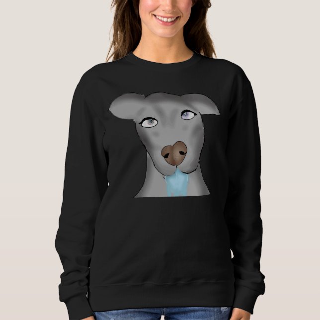 A Pitbull Ate A Mushroom Sweatshirt (Front)