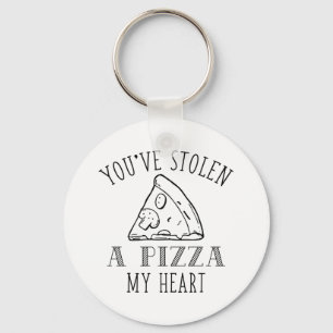 A Pizza My Heart Key Ring