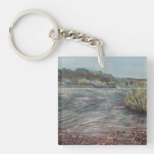 A place to dip your foot in the water key ring