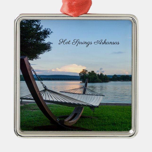 A Place To Relax Premium Square Ornament (Front)