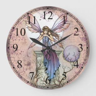 A Place to Think Fairy Fantasy Art Wall Clock