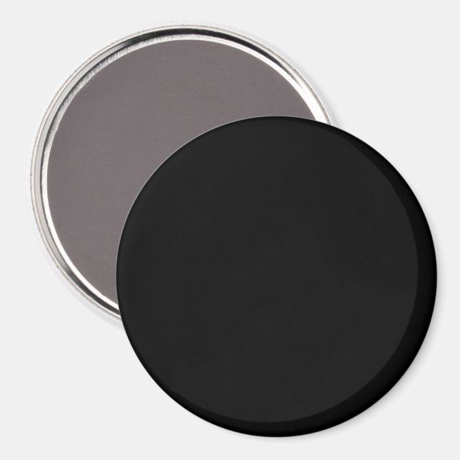 A plain dark black textured surface fills the fram magnet (Front/Back)
