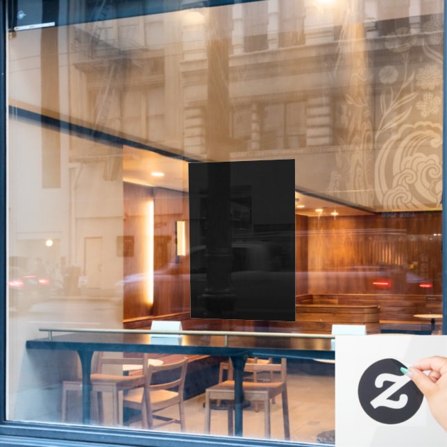A plain dark grey textured fabric fills the frame (Cafe Window)