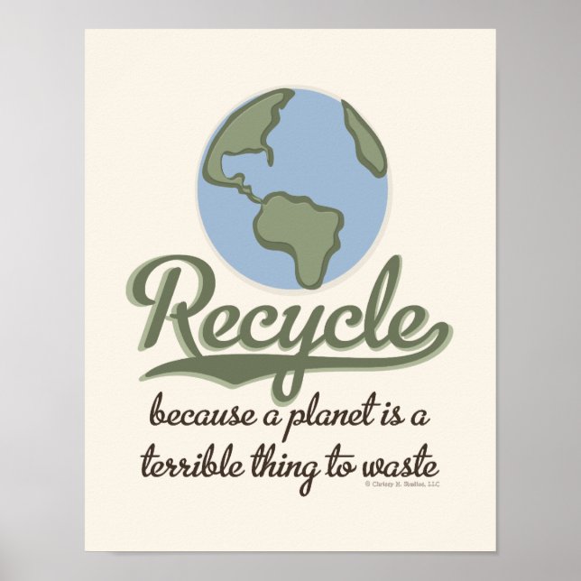 A Planet Is A Terrible Thing To Waste Poster (Front)