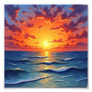A plastic paint photo print