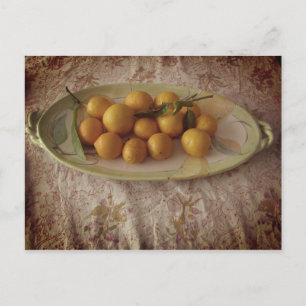A platter of lemons postcard