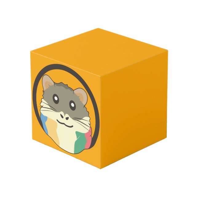A playful and funny hamster cube (Front Angled)