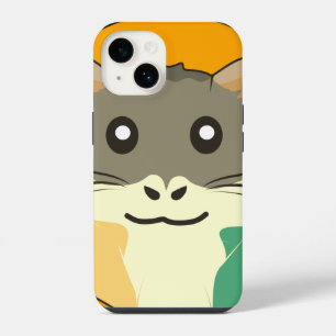 A playful and funny hamster iPhone 14 case