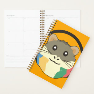 A playful and funny hamster planner