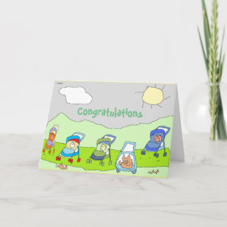 A playful way to celebrate the new arrival! card