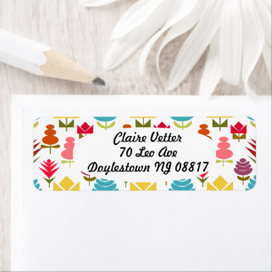 A Plethora of Flowers Return Address Label