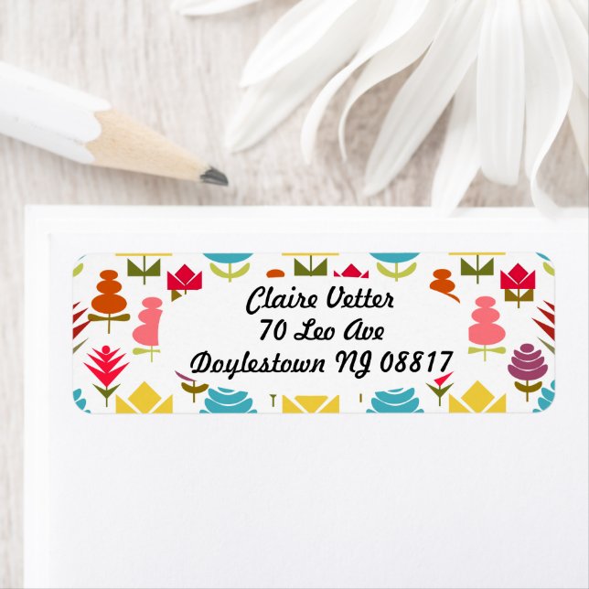 A Plethora of Flowers  Return Address Label (Insitu)