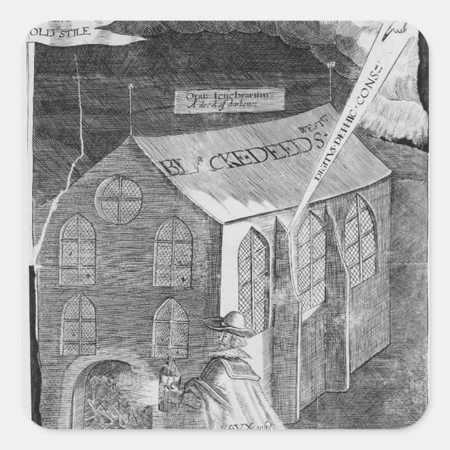 A Plot with Powder, 1605 Square Sticker (Front)