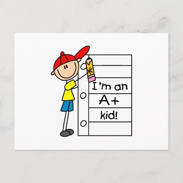 A Plus Kid Postcard (Front)