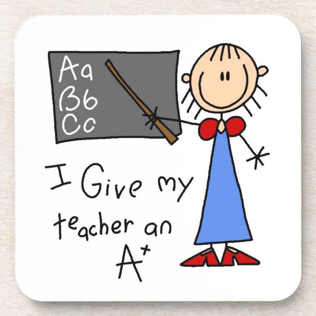 A Plus Teacher Coaster (Front)
