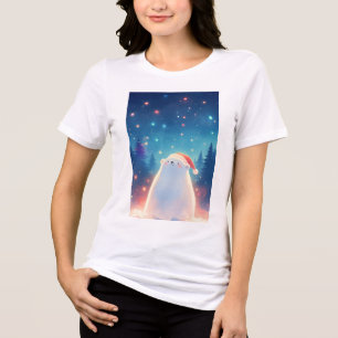 A Polar Bear Christmas Dream Tri-Blend Shirt