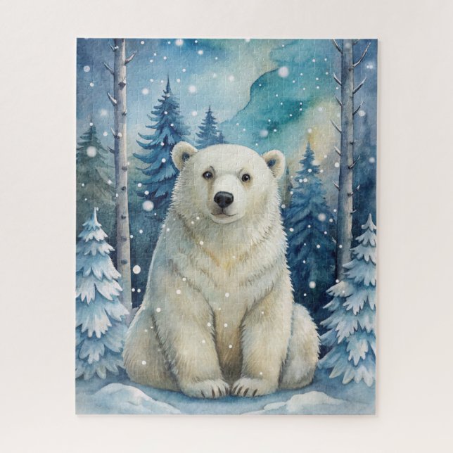 A Polar Bear in Winter Jigsaw Puzzle (Vertical)
