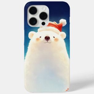 A Polar Bear Seasonal Charm iPhone 15 Pro Max Case