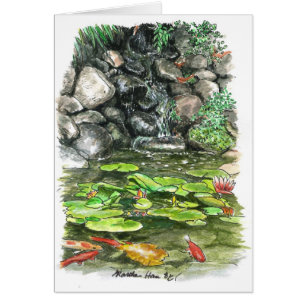 A pond with fish