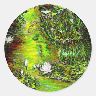 A Pond with Unpure Thoughts Classic Round Sticker