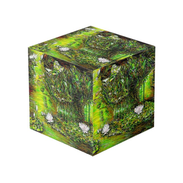 A Pond with Unpure Thoughts Cube (Front Angled)