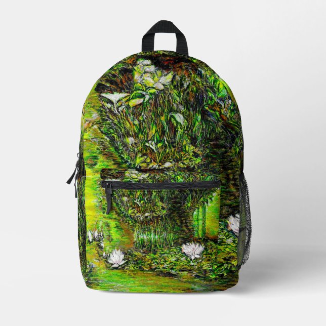 A Pond with Unpure Thoughts Printed Backpack (Front)