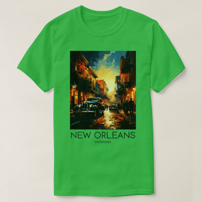 A Pop Art Travel Print of New Orleans  Louisiana   T-Shirt (Design Front)