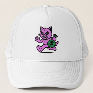 A POP CAT THIEF Hoodie Denim Jacket Trucker Hat