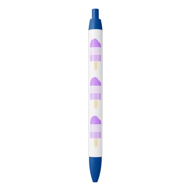 A Pop of Cool Black Ink Pen (Front Vertical)
