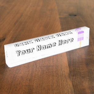 A Pop of Cool Nameplate