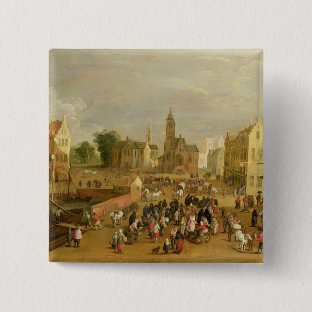 A Port 15 Cm Square Badge (Front)