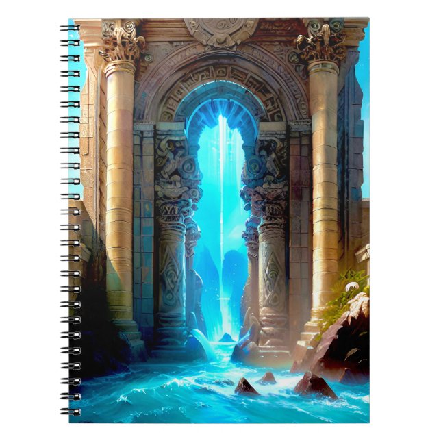 A Portal Through TimeSpace Into Atlantis Notebook (Front)