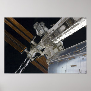 A portion of the International Space Station 3 Poster