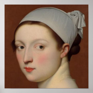 A Portrait of a Young Woman Classical Style Poster