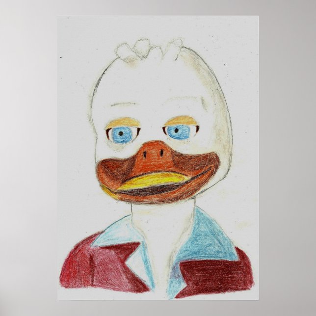 A portrait of Howard the duck Poster (Front)