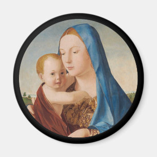 A Portrait of Mary and Baby Jesus Magnet