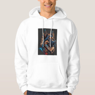 A portrait off an German shepherd dog   Hoodie