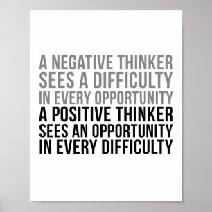 A Positive Thinker Poster