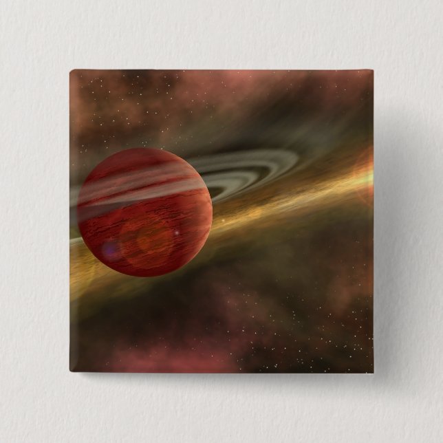 A possible newfound planet 15 cm square badge (Front)