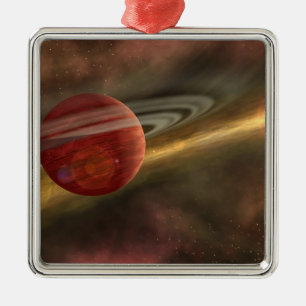 A possible newfound planet metal tree decoration