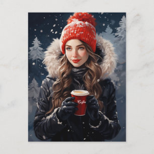 A Postcard for Winter and Coffee Enthusiasts
