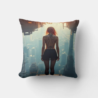 A Postcard from the Future Cushion