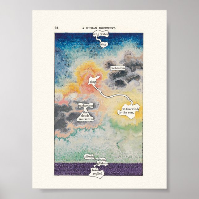 A poster of the 2nd version of Phillips’ Humument (Front)