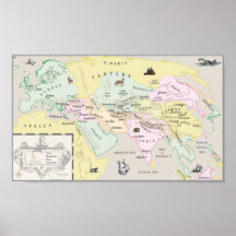 A poster of the Silk and Song map