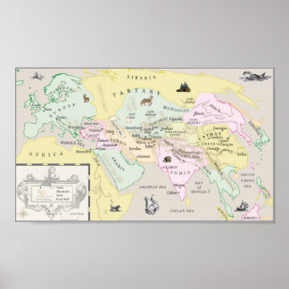 A poster of the Silk and Song map