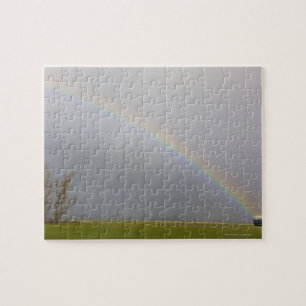 A pot of gold sits at a rainbows end jigsaw puzzle