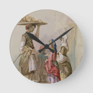 A pot seller, c.1855 round clock