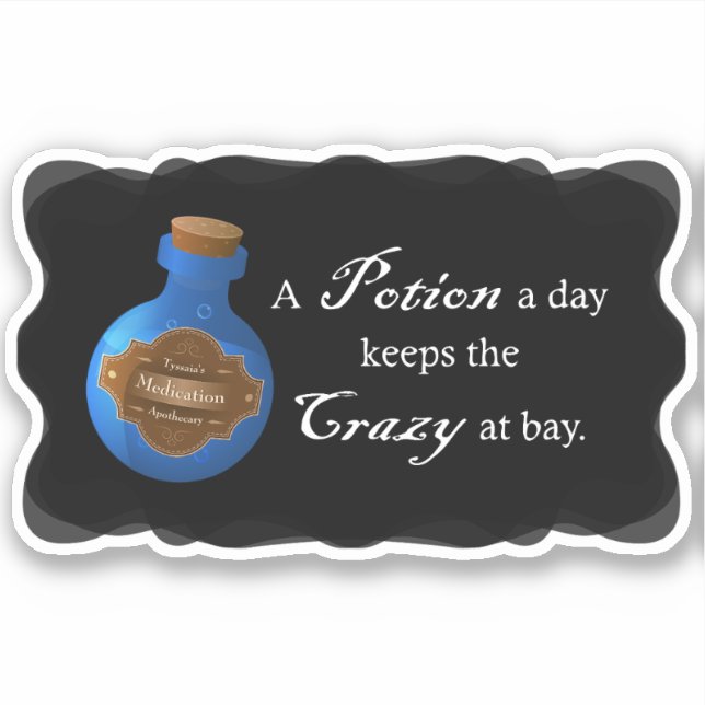 A Potion A Day Vinyl Sticker (Front)