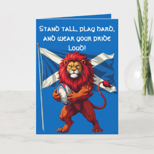 A Powerful Scottish Lion Rampant Card