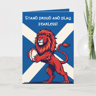 A Powerful Scottish Lion Rampant Card